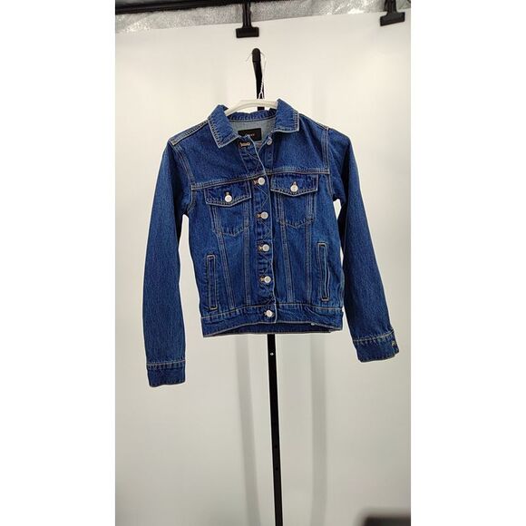 Quince Jackets & Blazers - Quince Women Denim Jacket Blue XS